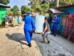 Sat Polairud Dirikan Tenda Evakuasi Usai Longsor di Muara Bunyut, Warga Diminta Tak Kembali ke Bantaran Mahakam