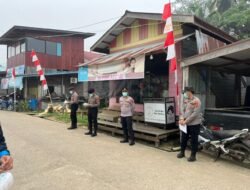 Lindungi Warga dari Paparan Asap, Polres Mahakam Ulu Bagikan Masker dan Serukan Cegah Karhutla